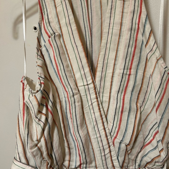 Maeve belted v neck button front dress. Anthropologie - Picture 4 of 7